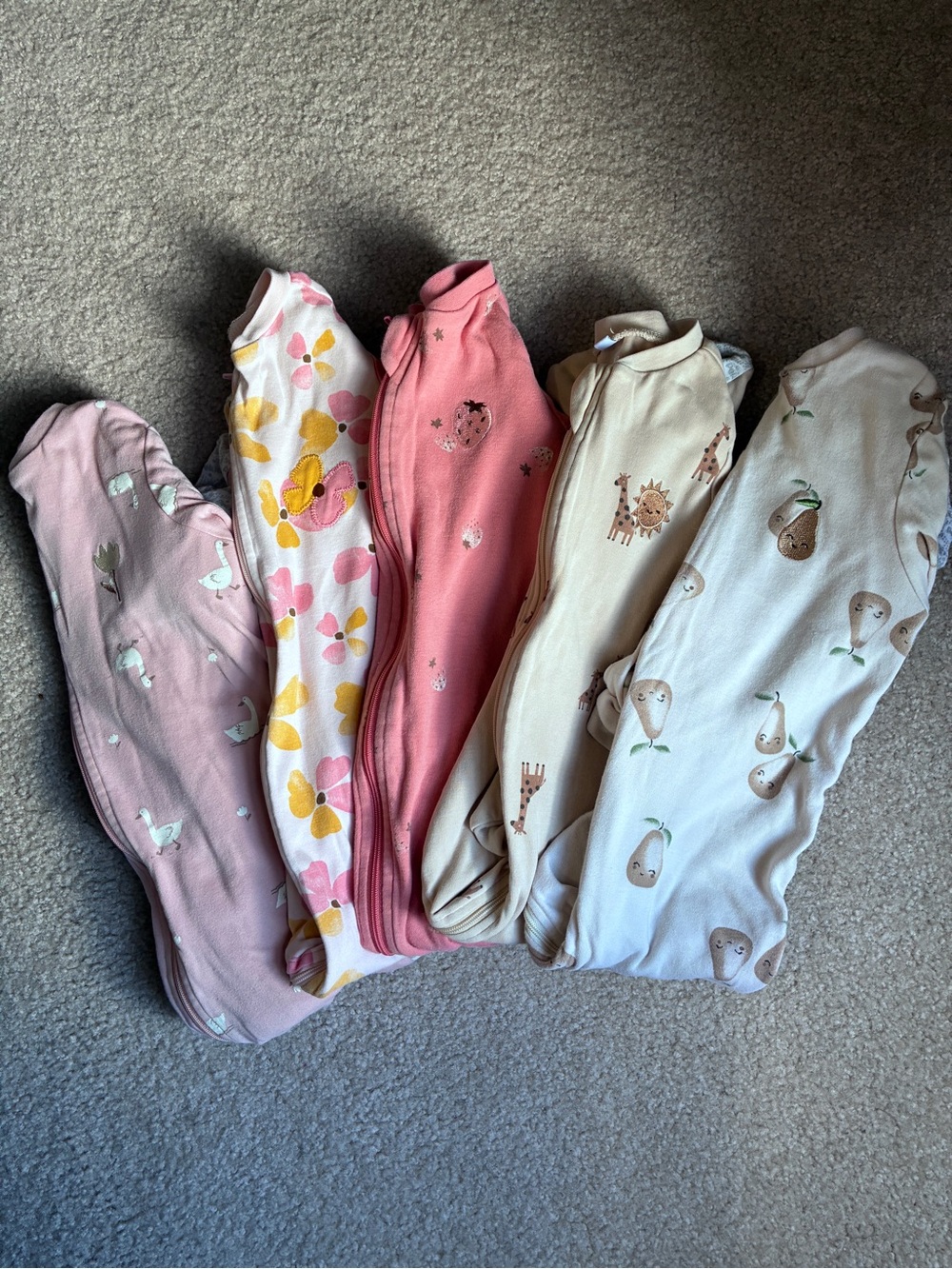 Peckle Footie Pajamas/Sleepers- 24M